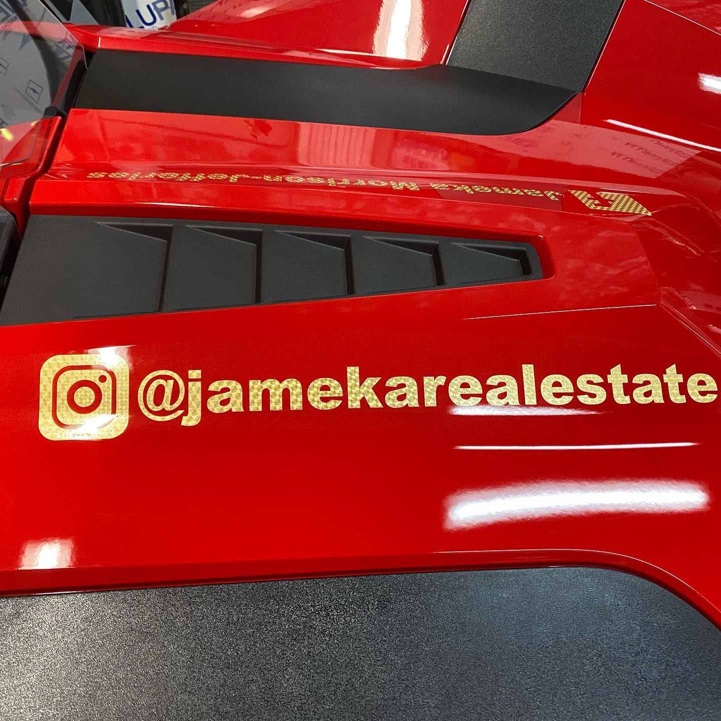 Jameka Real Estate racing wrap 5